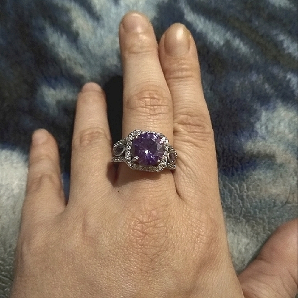 [FUNDRAISER] .925 Silver Amethyst Ring, Size 9 / 18.9mm